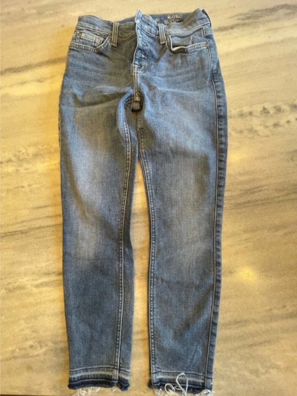 7 For All Mankind Women’s Blue Skinny Jeans 25